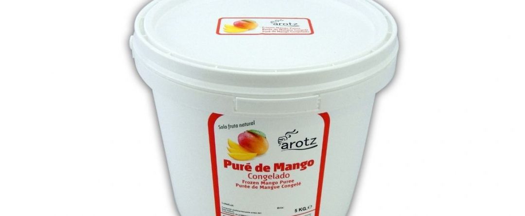 Purés de frutas congelados en formato de 5 Kilos para heladería y pastelería